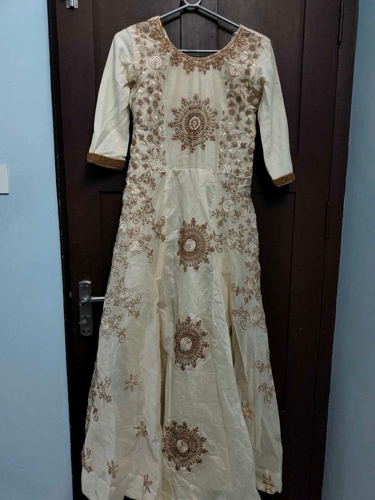 Heavy Embroidery Design Gown