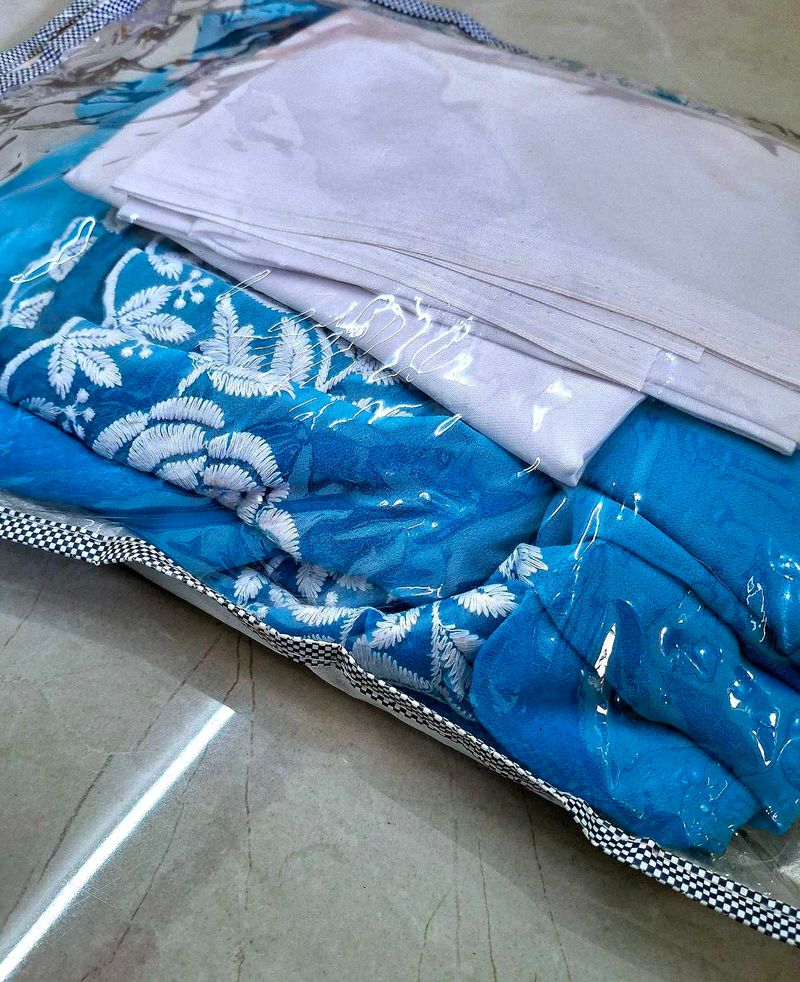 BLUE  TRENDy sareee 🩵🔥