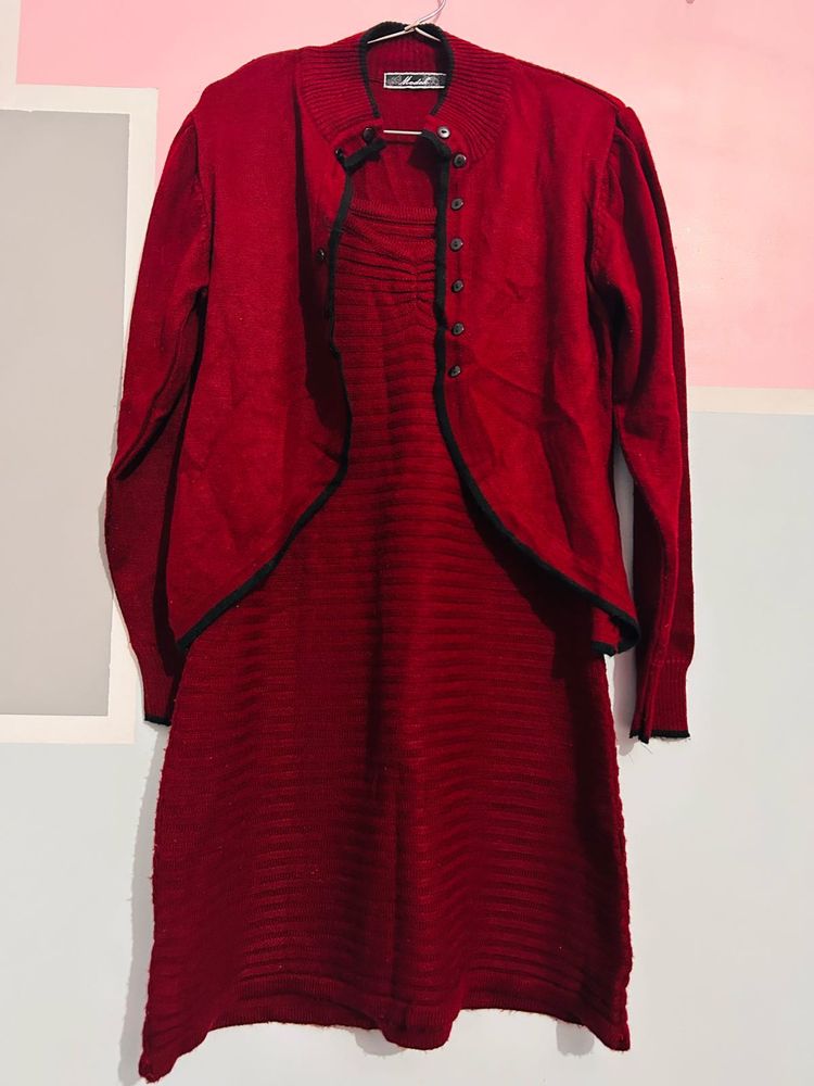 Winter Dress With Jacket