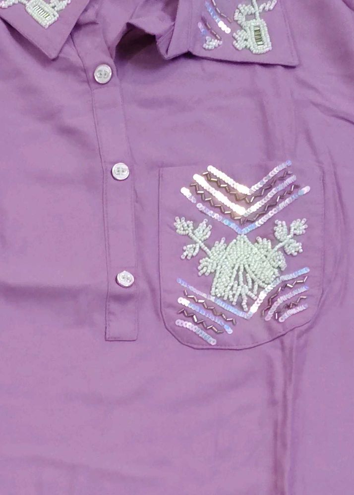 Embellished Purple 💜 Co Ord Afgani Set New 40 Siz