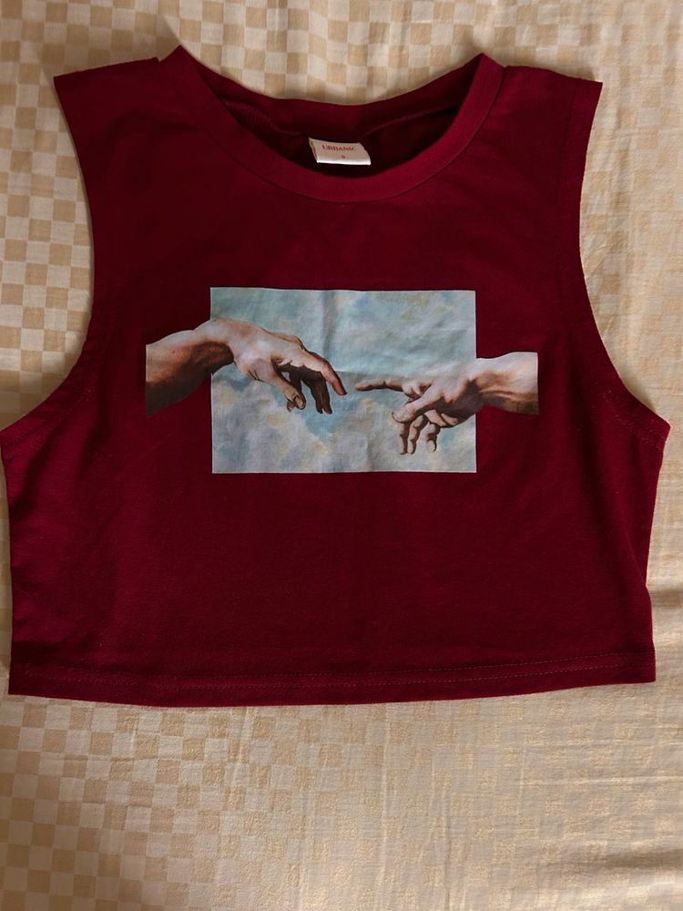 Urbanic Adam And Eve Hand Print Tee