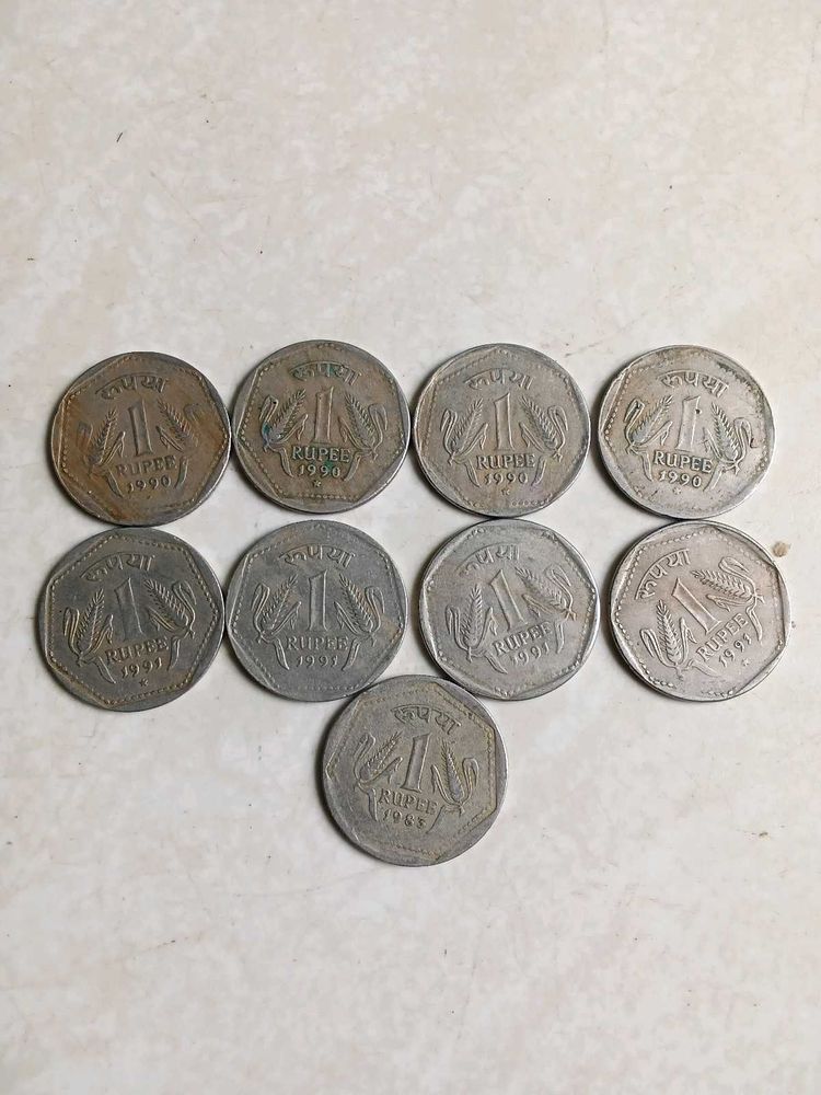 Rare Year Old 1 Rupee Coins