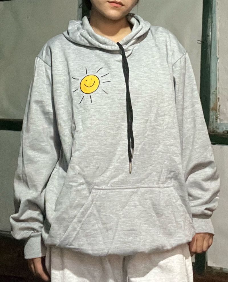 combo Smiley Hoodie&amp;grey pant