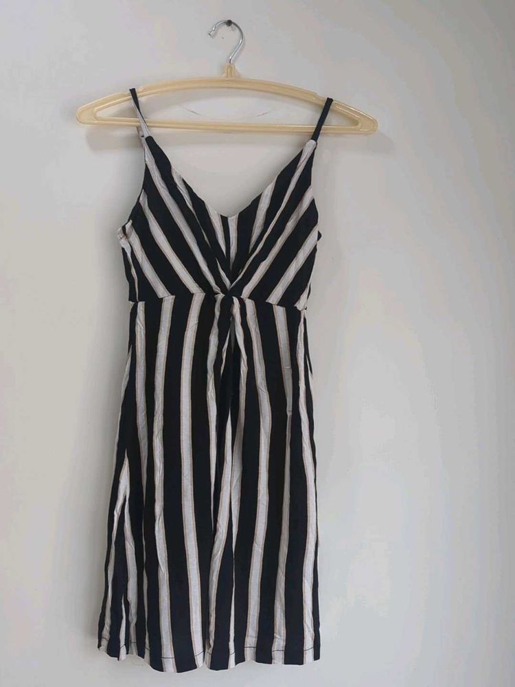 Striped Casual Mini Dress