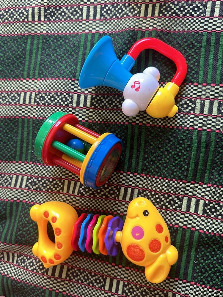 Set Of 3 Rattles