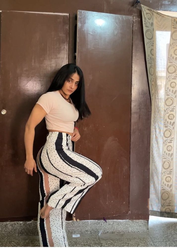 Striped Wide Leg Pants