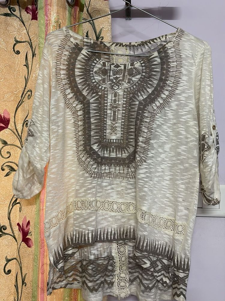 Boho Chic Patterned Top