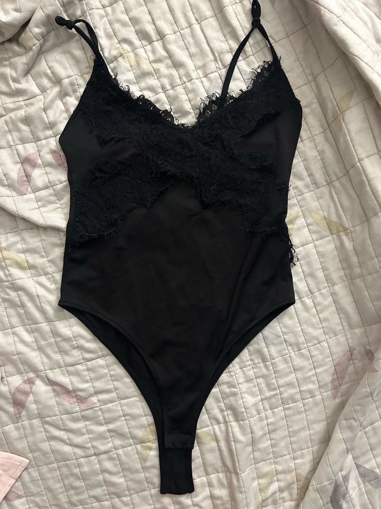 Lace Trim Bodysuit