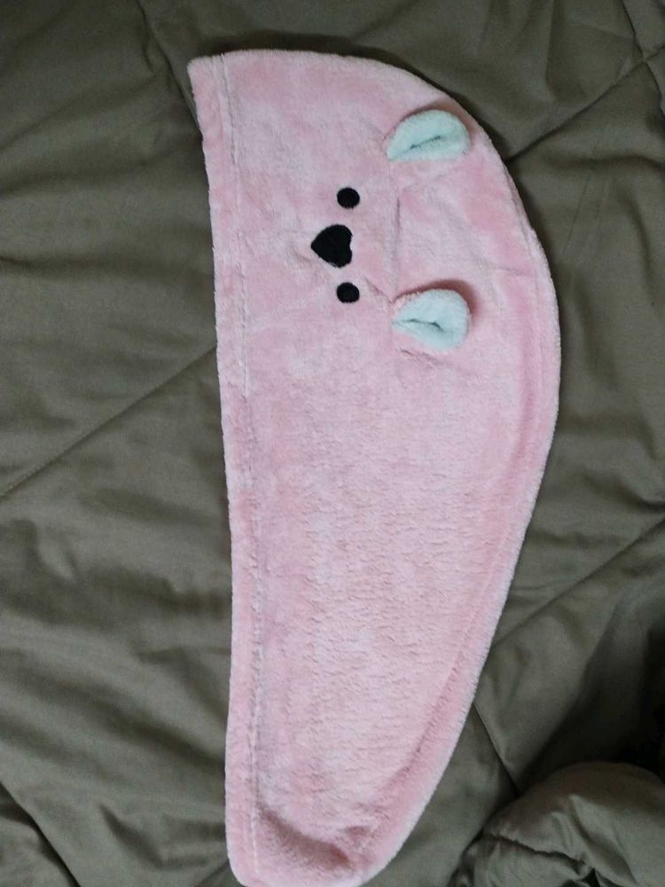 Pink Bear Hair Towel ( Free delivery)