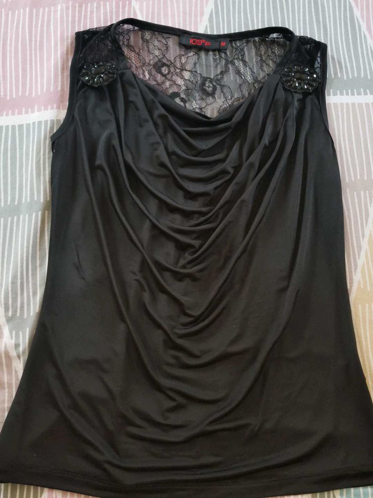 Elegant Black Lace Top