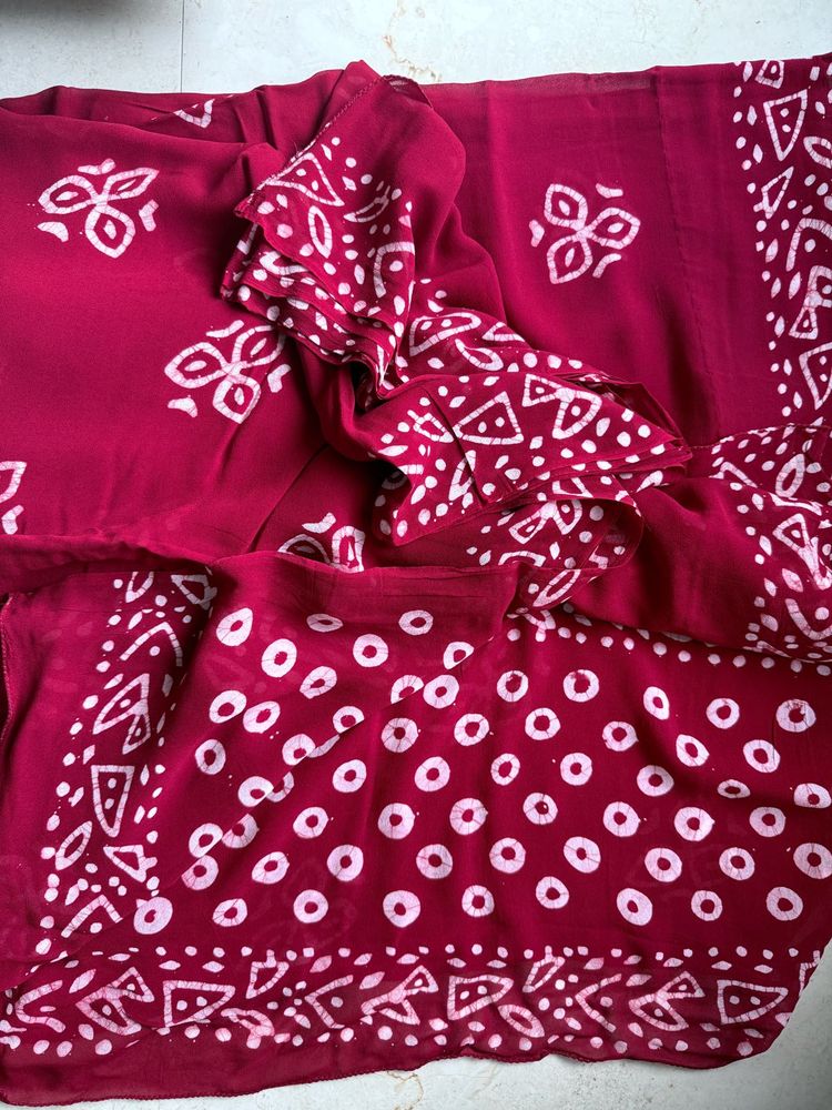 Viscous Georgette Saree