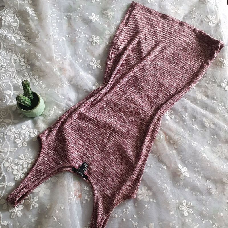 pink forever 21 knitted bodycon dress