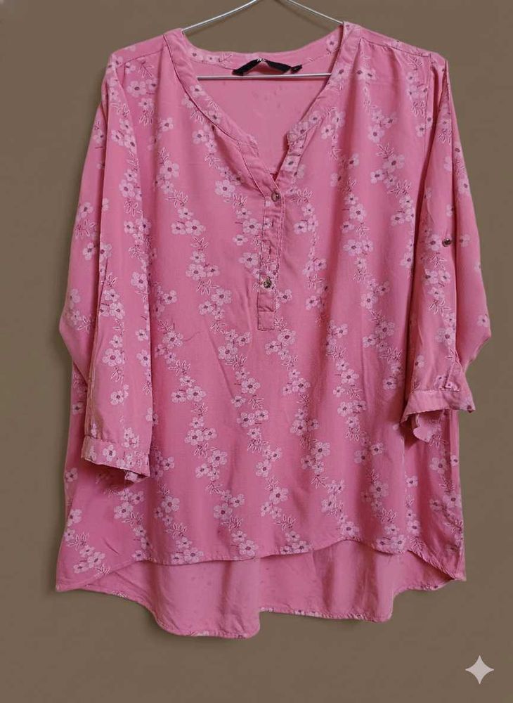 Pink Floral Top