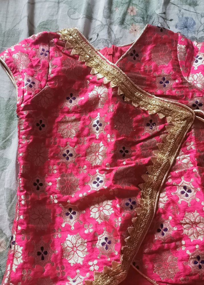 Firstcry Salwar Suit And Dupatta With No Pant For 6-12 Months Baby Girl Dress