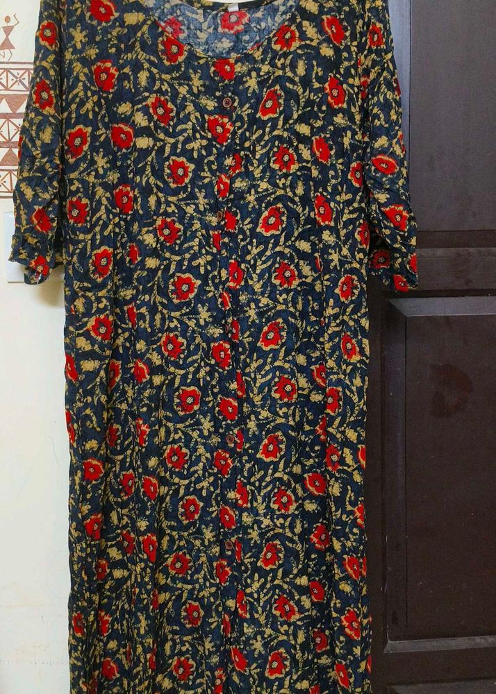 Multi Colour A Line Kurta