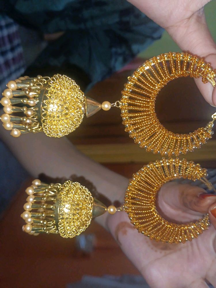 New Golden Long&#39;s Earings