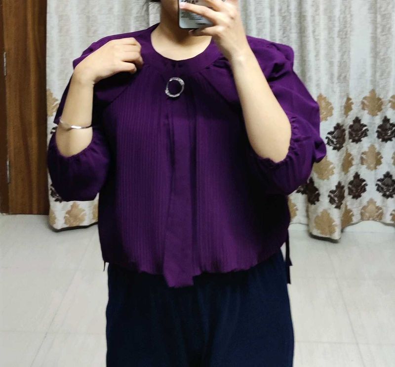 Wine Color Beautiful Top
