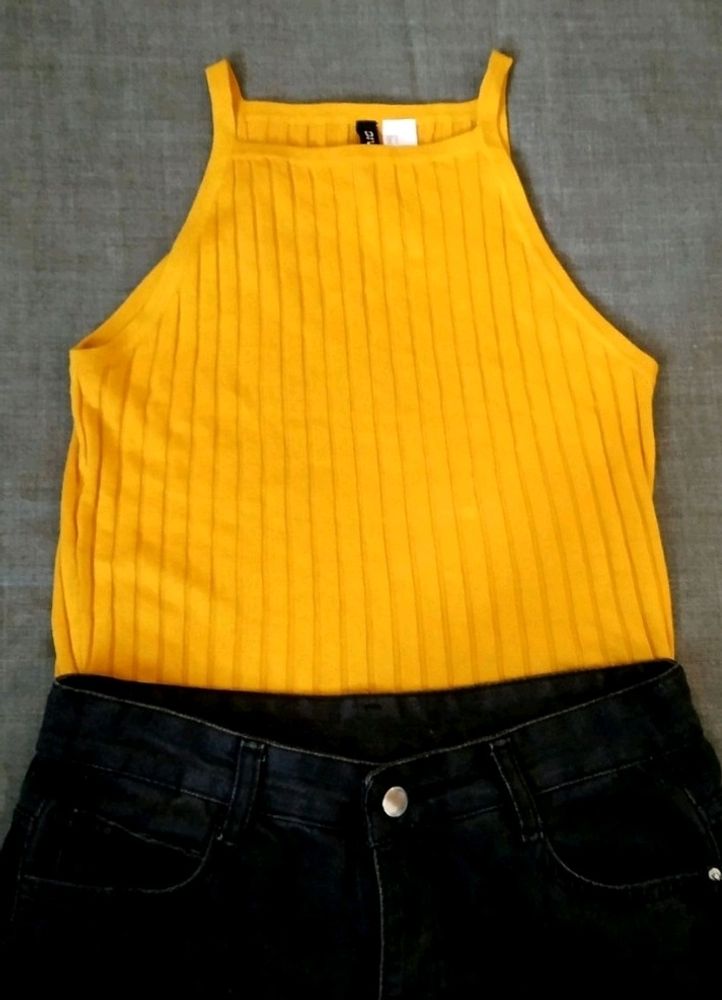 H&amp;M Mustard Top Yellow💛