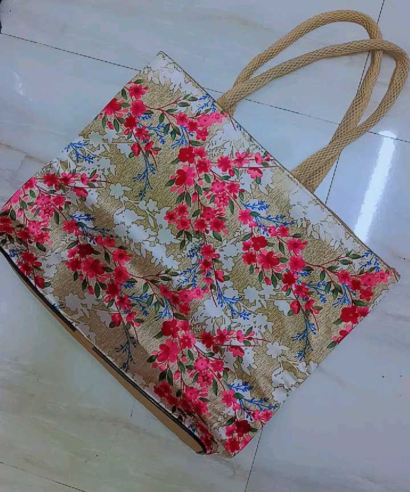Never used Big size Floral Tote Bag