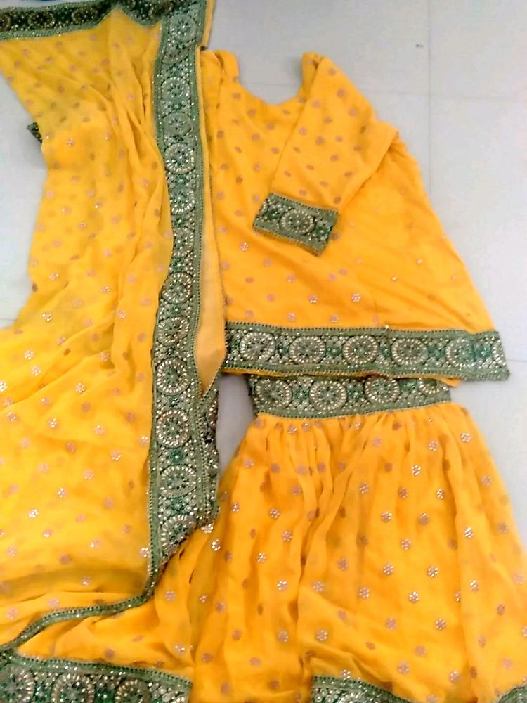 Bridal Yellow Gharara