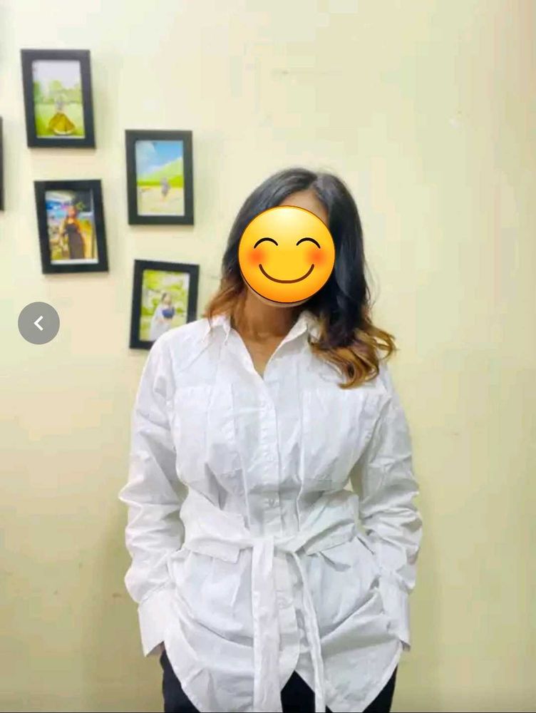 Timeless Elegance  White Formal Shirt