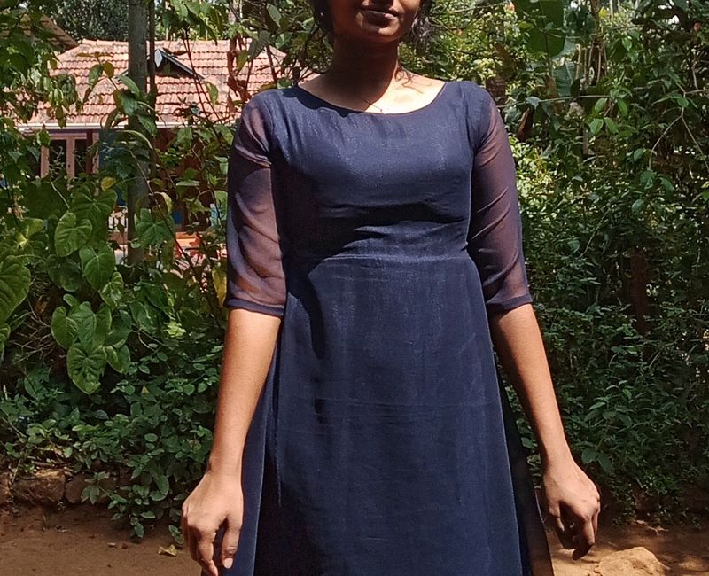 Navy Blue Dress🌀🤍