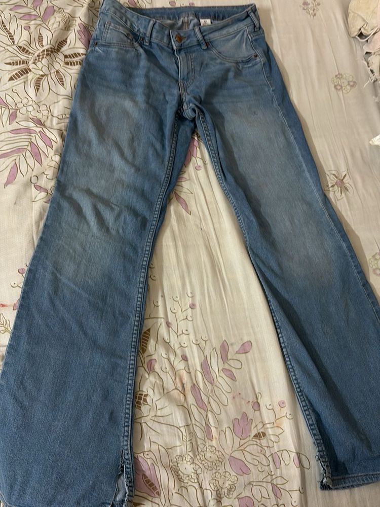 Wide Leg Denim Jeans