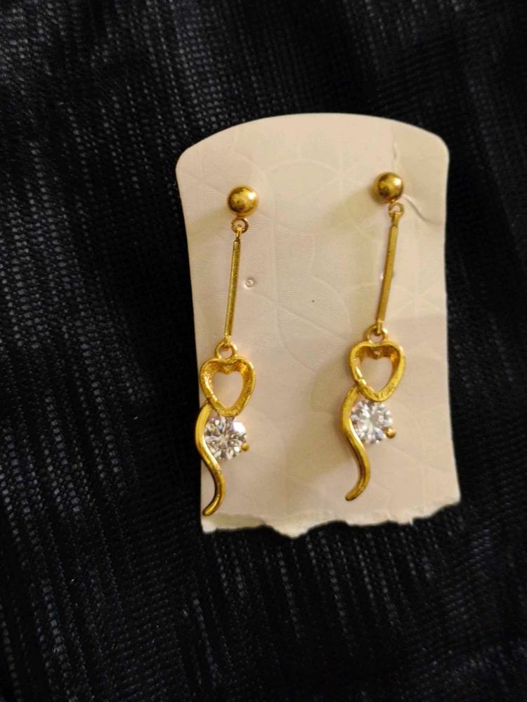 Gold Tone Dangle Earrings