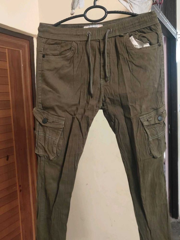 Olive Green Cargo Pants