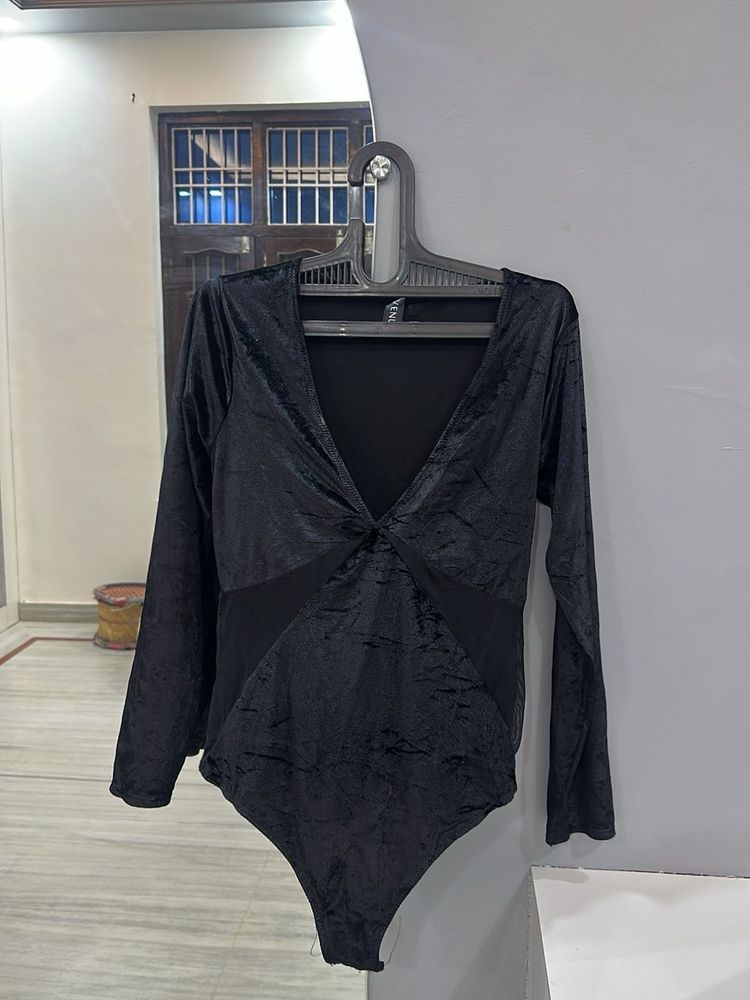 Black Bodysuit Top
