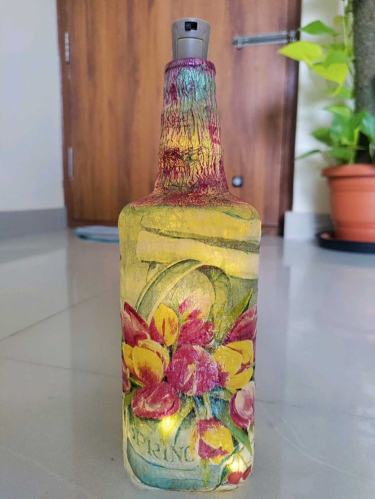 Upcycled Bottle Lamp