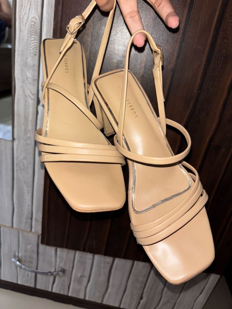 Squared Nude Heels