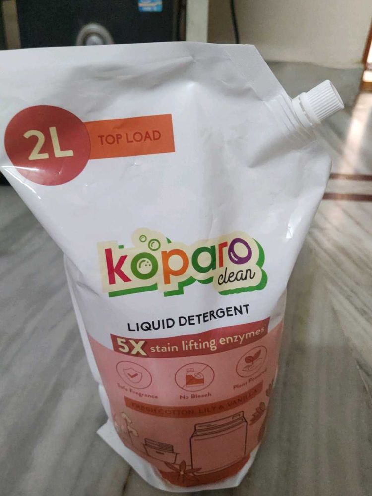 Koparo Clean Liquid Detergent. TOP LOAD