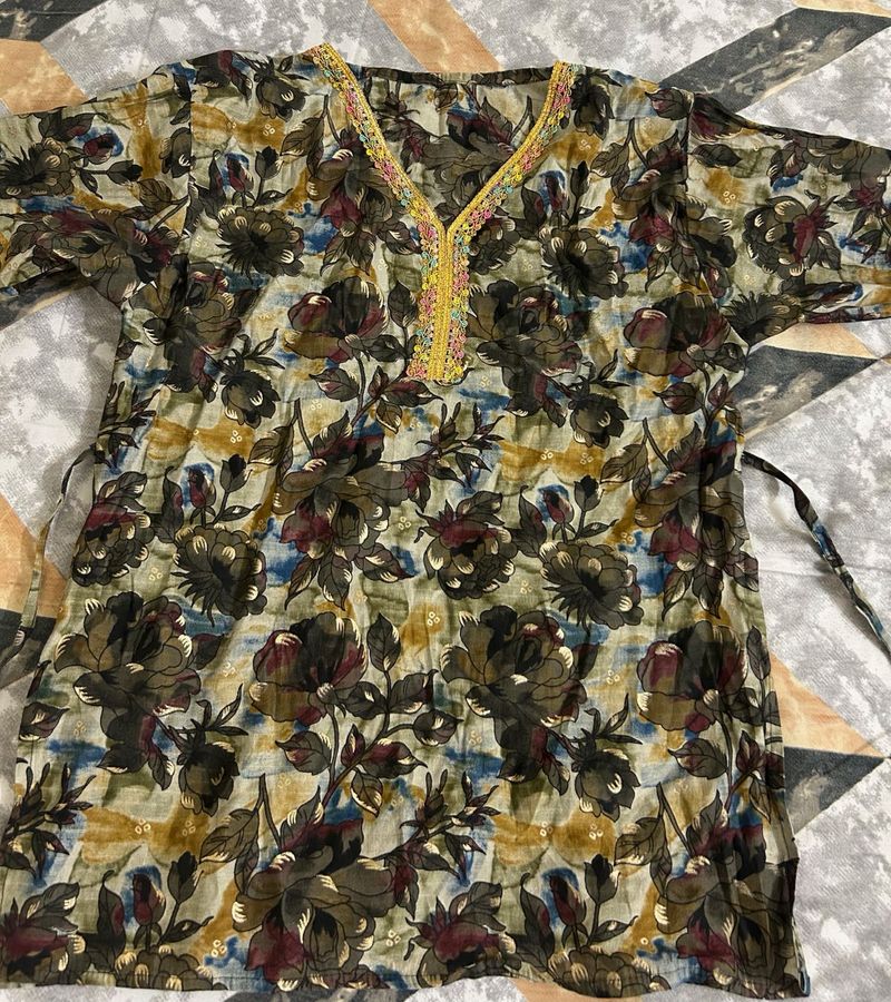 Floral short Kurta