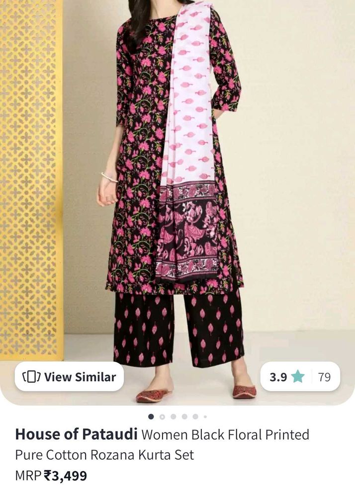 Elegant Floral Kurta Set