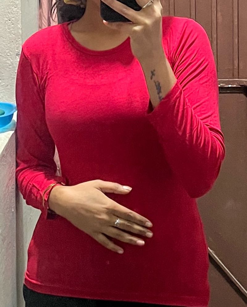 pink Long Sleeve T-Shirt