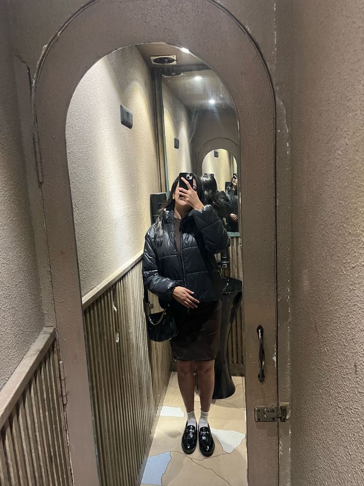 Trendy Black Puffer Jacket