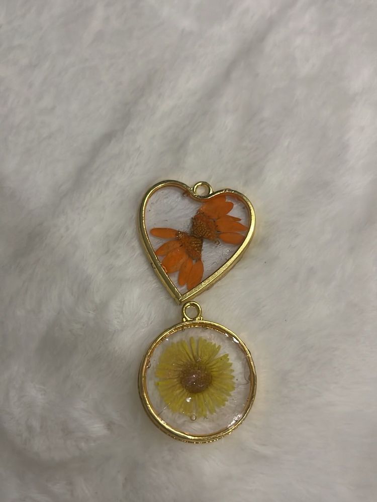 Handmade Floral Heart Pendant
