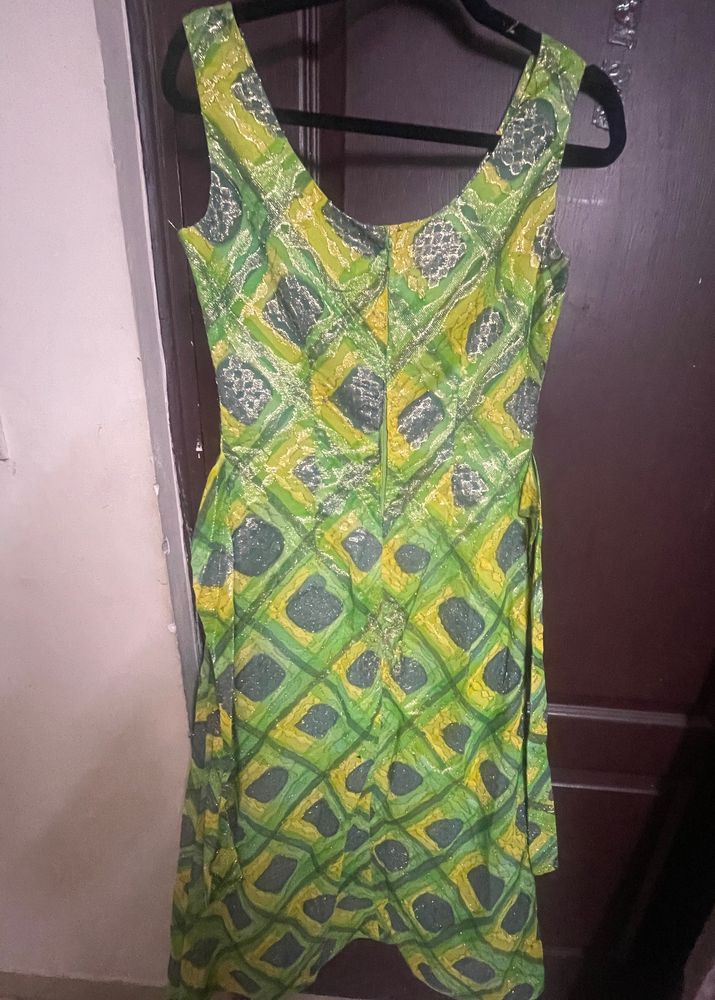 An Ethnic Modern Dress Cum A Line kurta