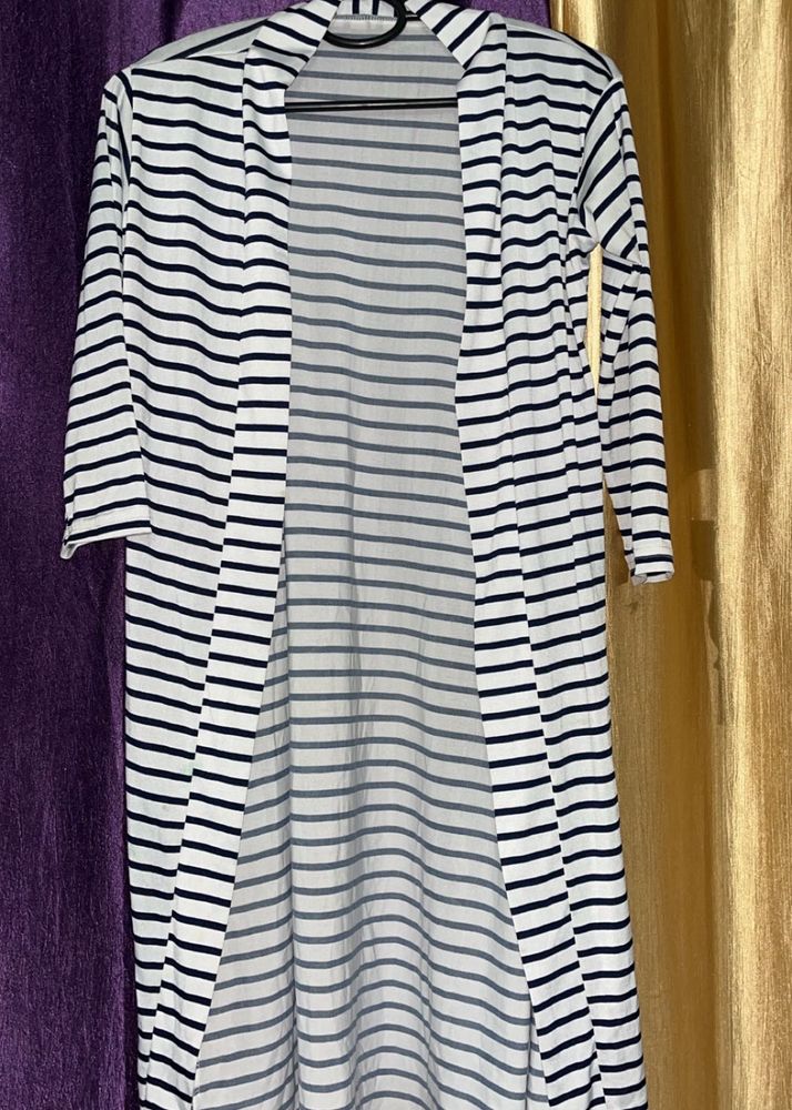 Striped Duster Cardigan