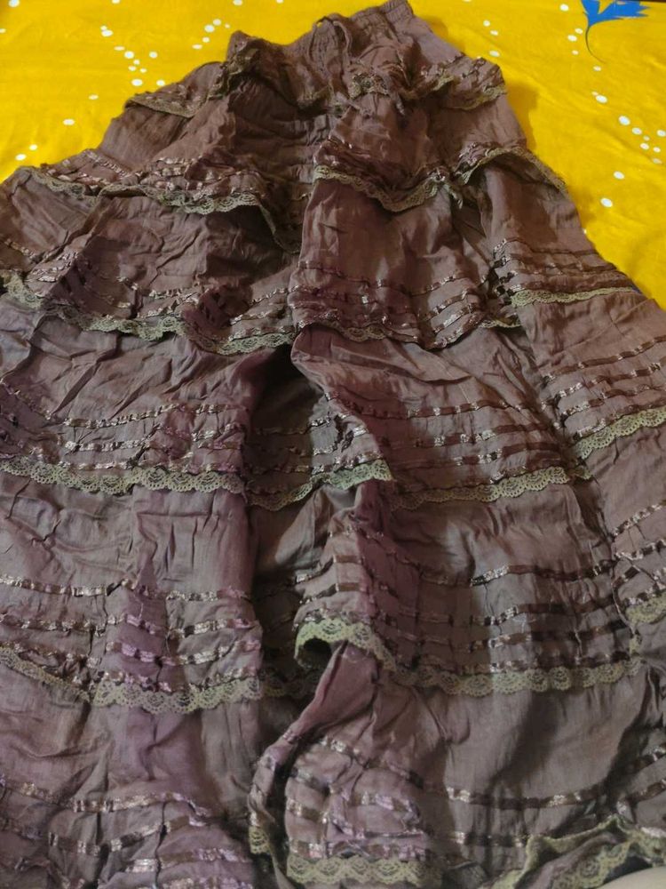 Tiered Ruffle long Skirt