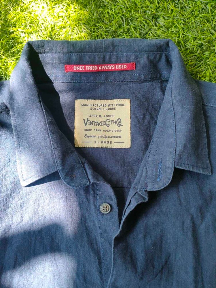 Navy Blue Casual Shirt