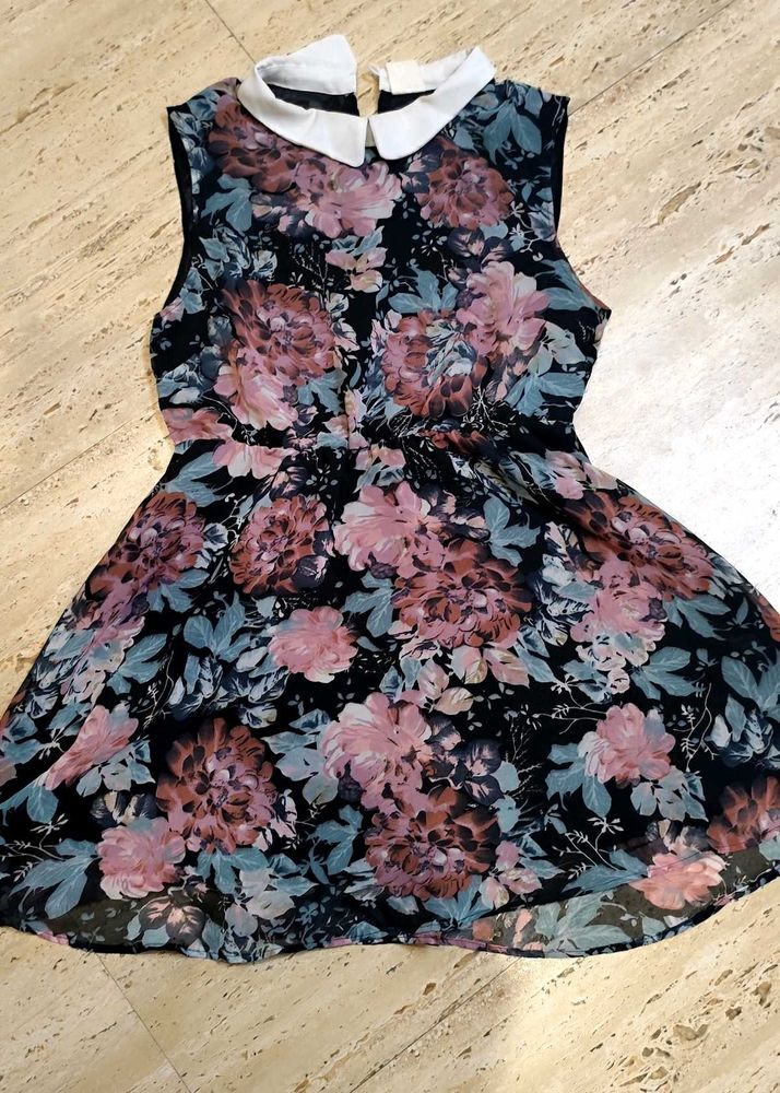 Floral Peter Pan Collar Dress