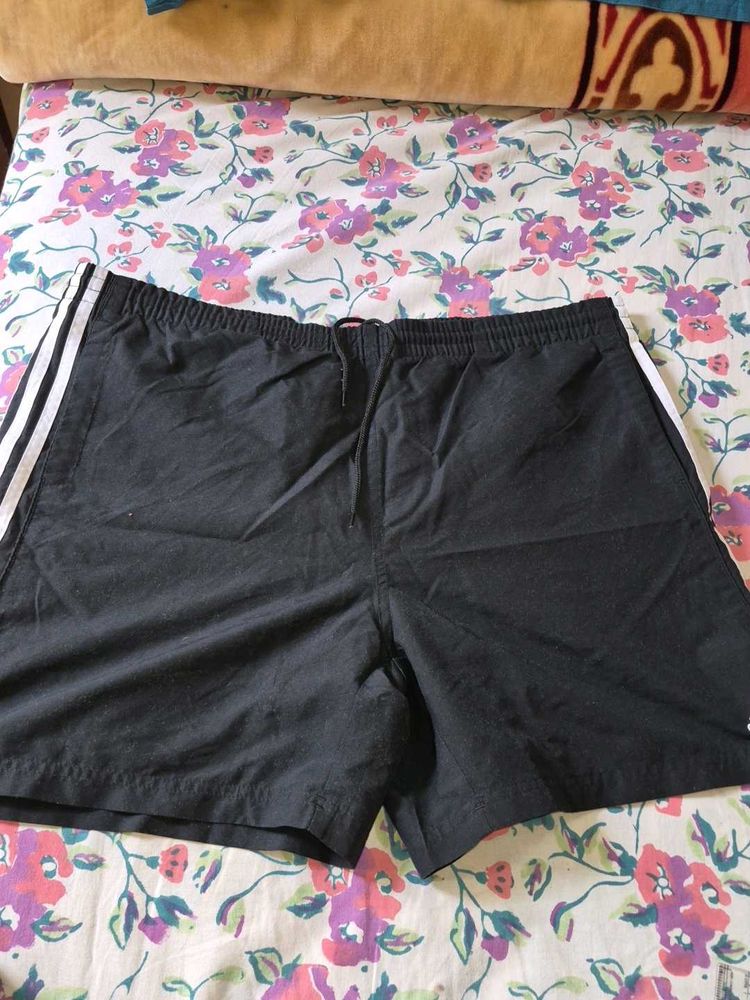 Adidas Black Striped Shorts