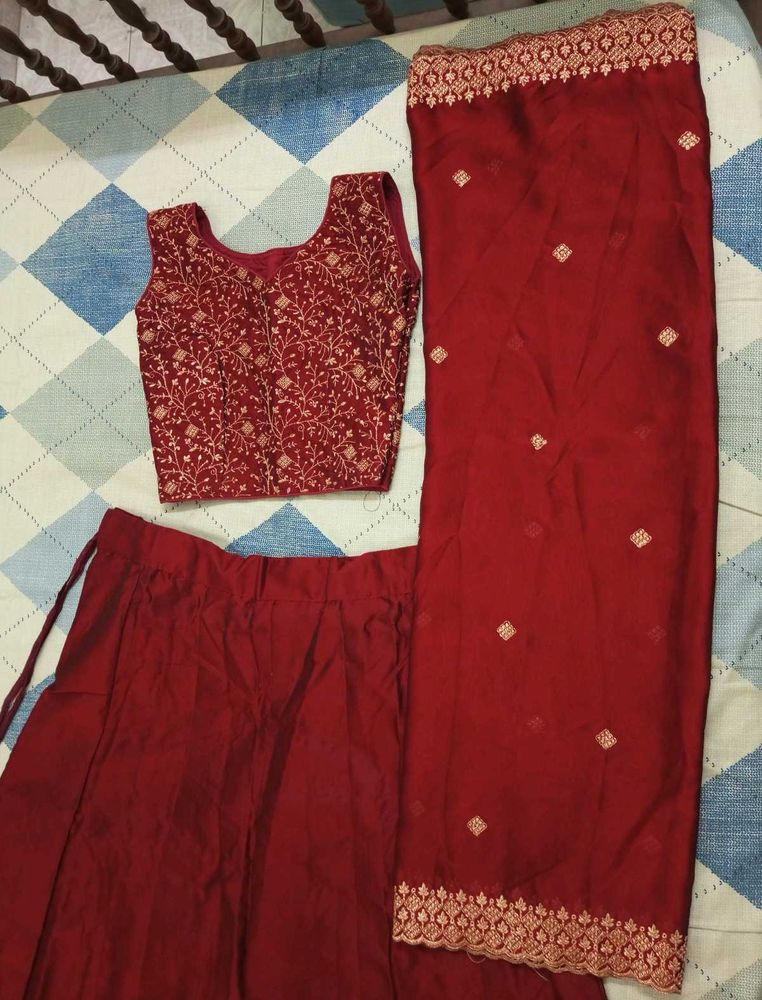 Maroon Lehenga