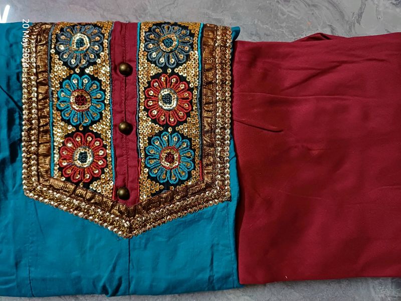 Handmade anarkali suit