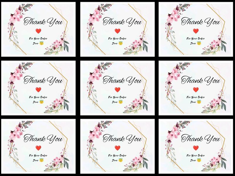 27 Pcs Thank You Sticker Only In ₹99