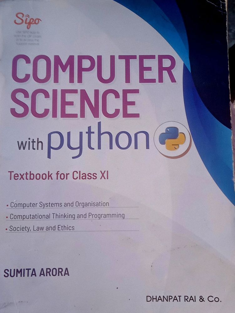Computer Science Python Book Class 11th