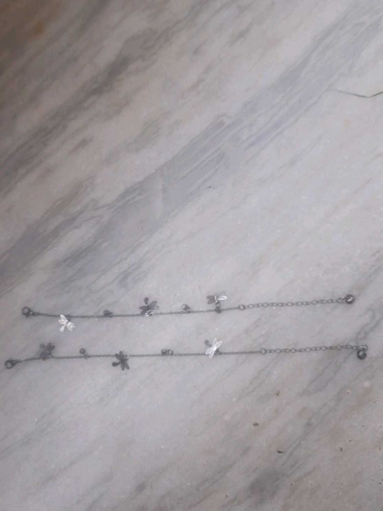 Silver Color Anklets