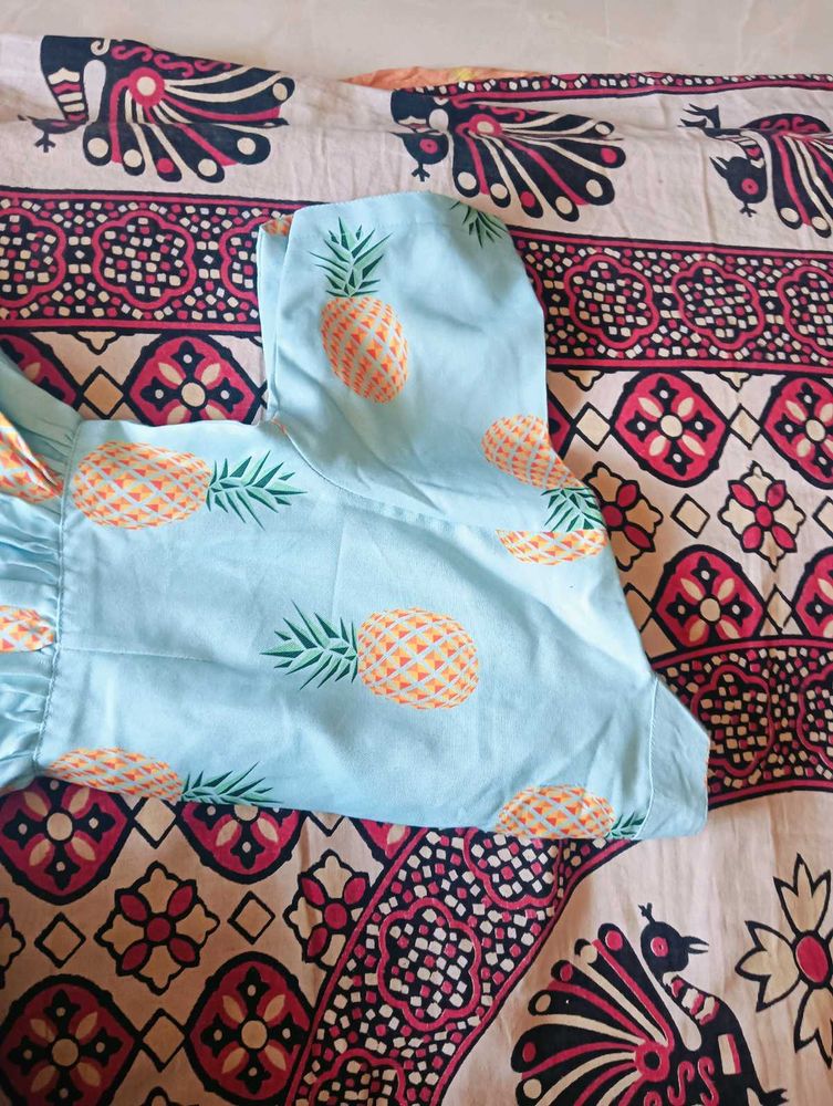 Pineapple Print Frok